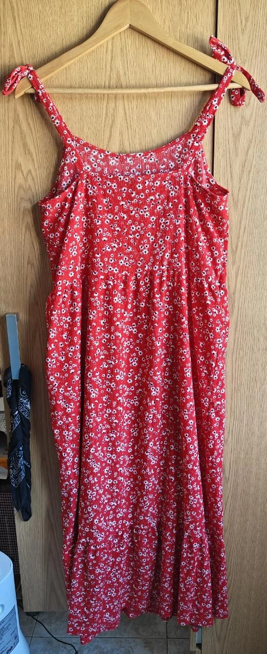 Vestido largo con patrón floral – photo 3